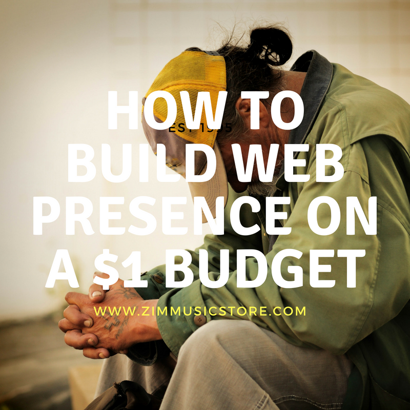 Building a web presence on a $1 budget